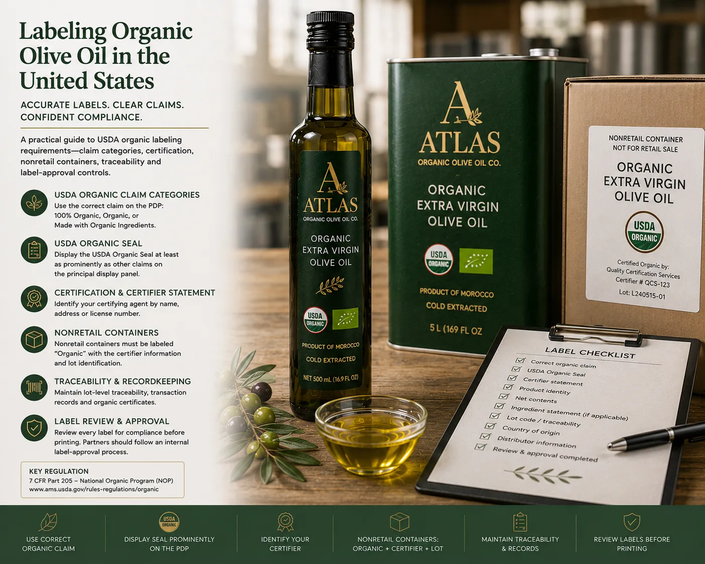 Labeling Organic Olive Oil in the United States